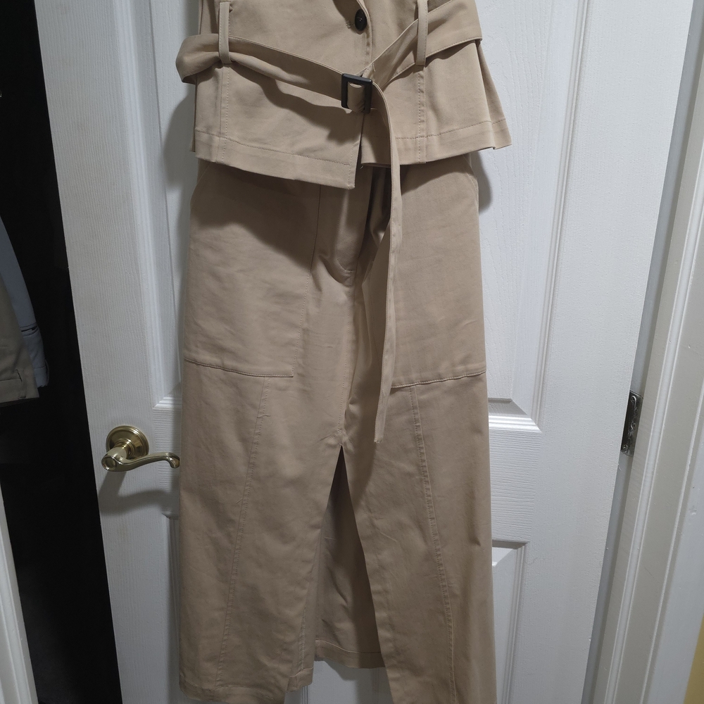 Zara Beige Maxi Dress with Belt
